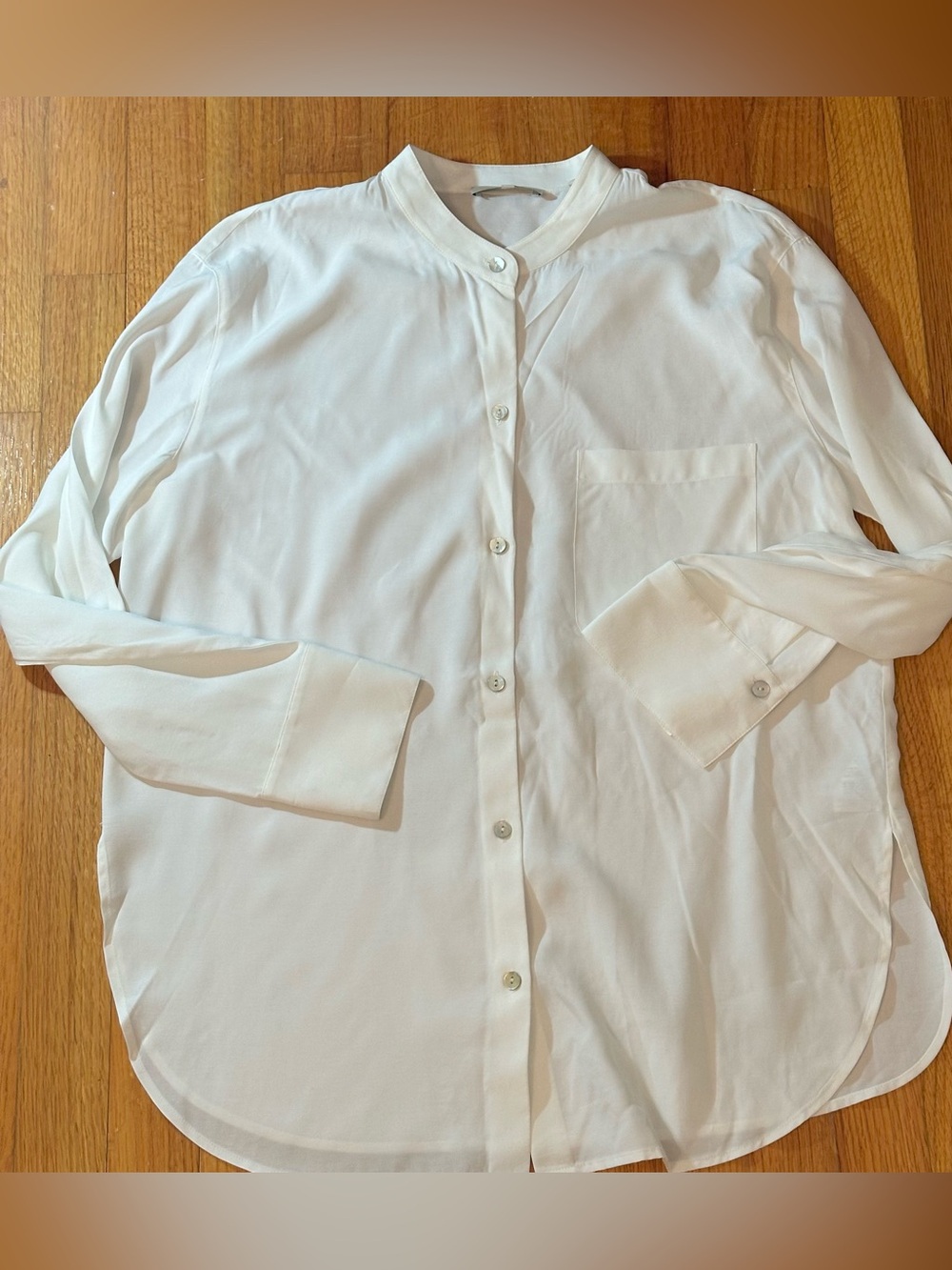 Vince Mandarin-Collar viscose 100%  Blouse, size M(n)